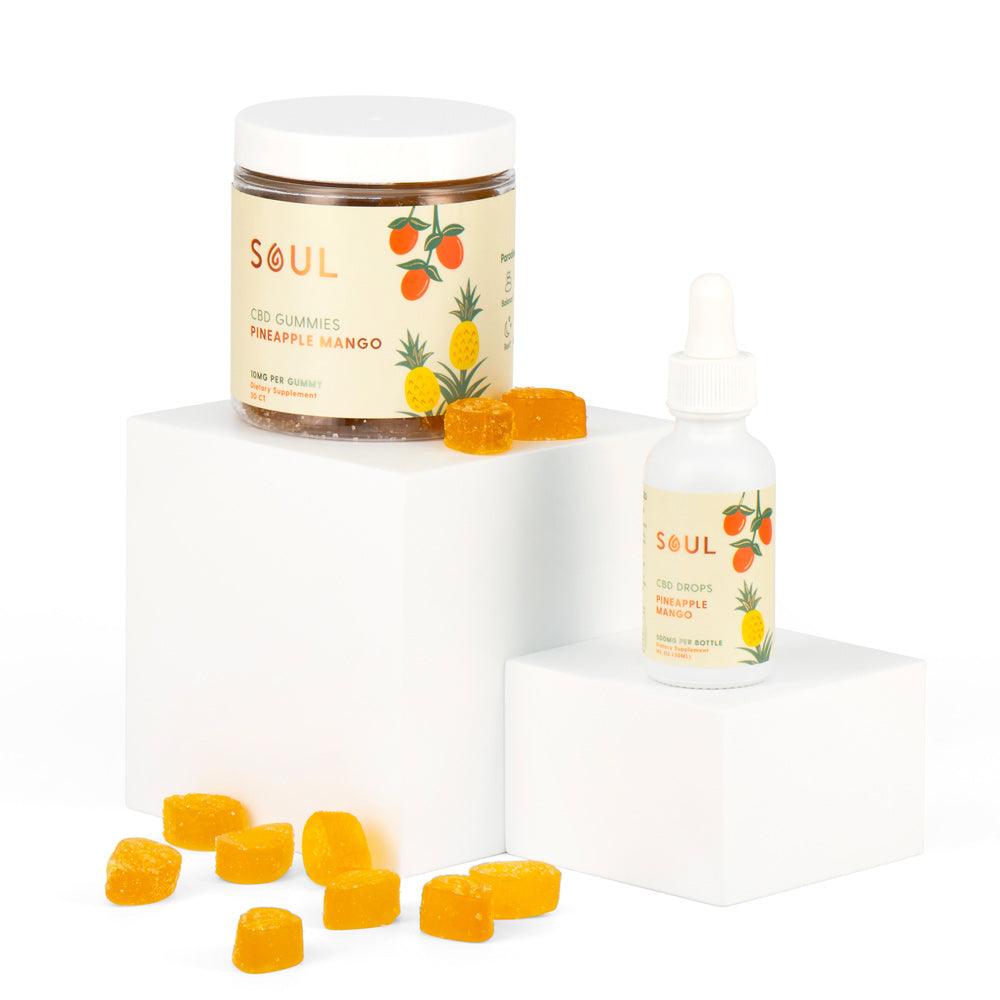 Pineapple Mango Gummies and Oil Drops